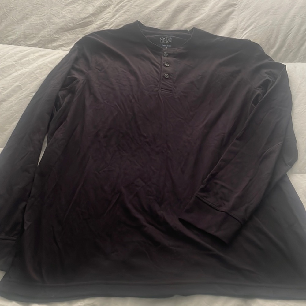 Black Croft & Barrow Long Sleeve Shirt